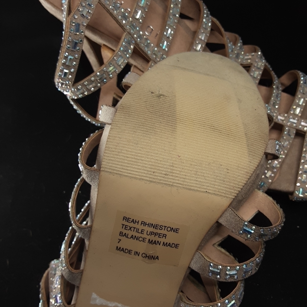Madden Girl Rhea Rhinestone Heels SZ 7 - Picture 6 of 9